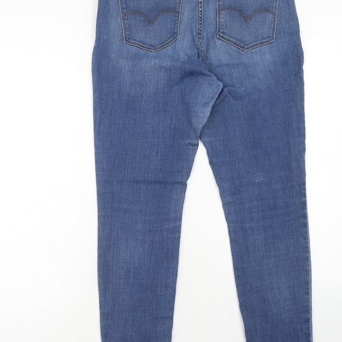 Levi's Womens Blue Cotton Skinny Jeans Size 32 in L32 in Regular Zip