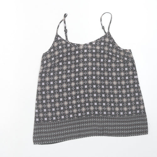 Atmosphere Womens Multicoloured Geometric Polyester Camisole Tank Size 8 Scoop Neck