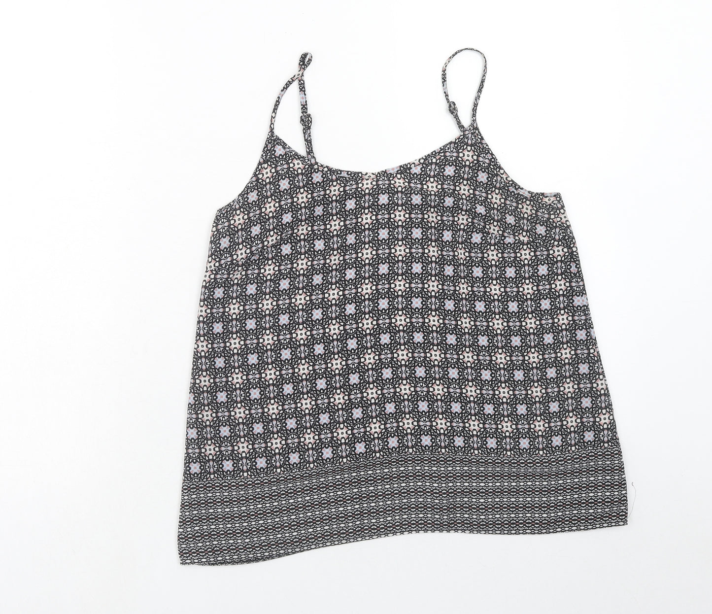 Atmosphere Womens Multicoloured Geometric Polyester Camisole Tank Size 8 Scoop Neck