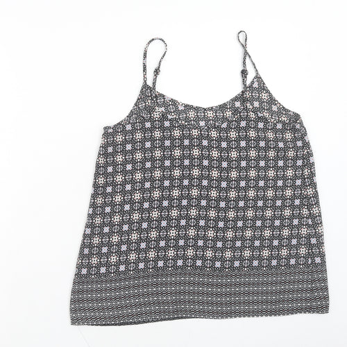 Atmosphere Womens Multicoloured Geometric Polyester Camisole Tank Size 8 Scoop Neck