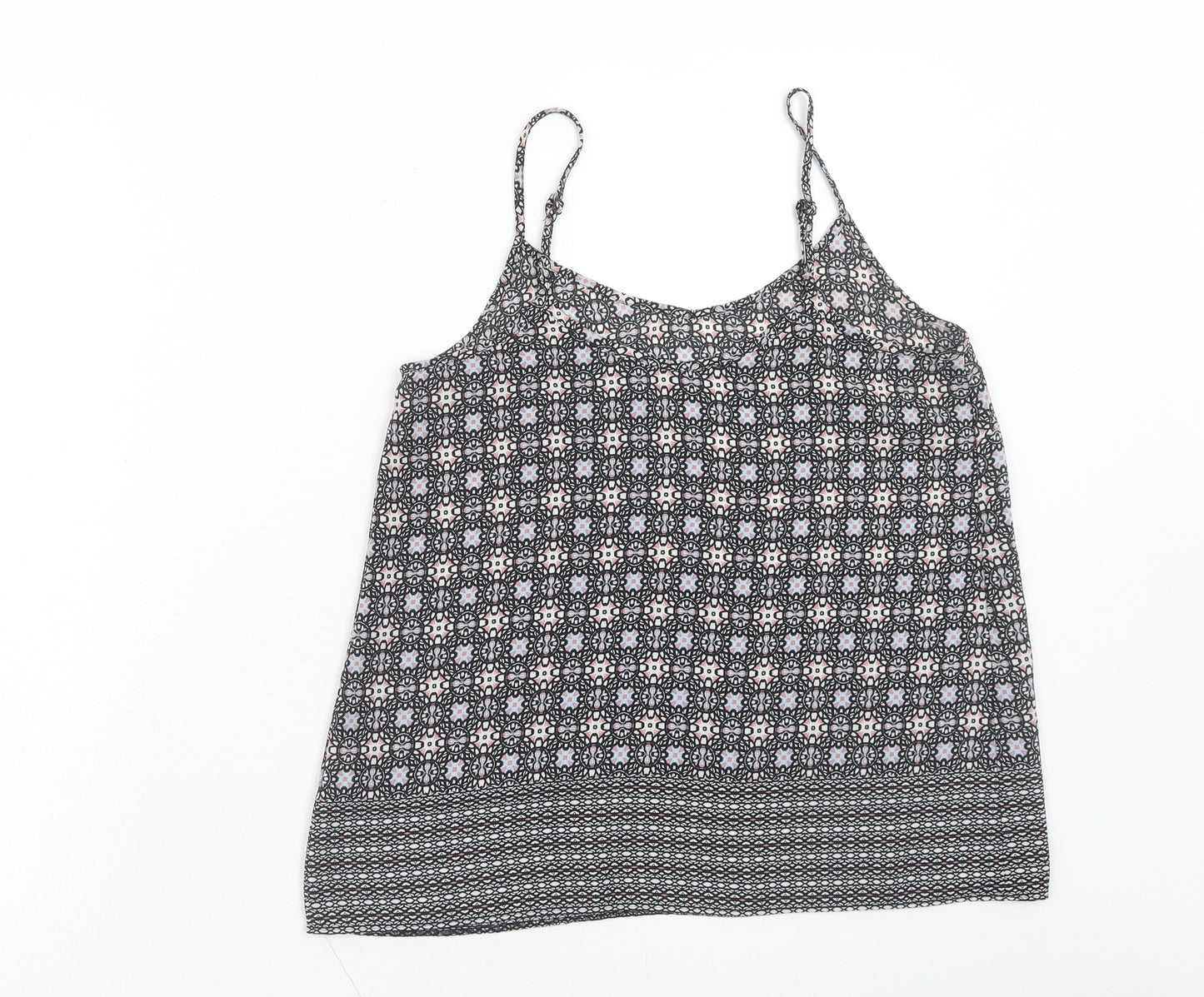 Atmosphere Womens Multicoloured Geometric Polyester Camisole Tank Size 8 Scoop Neck