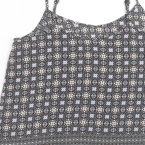 Atmosphere Womens Multicoloured Geometric Polyester Camisole Tank Size 8 Scoop Neck
