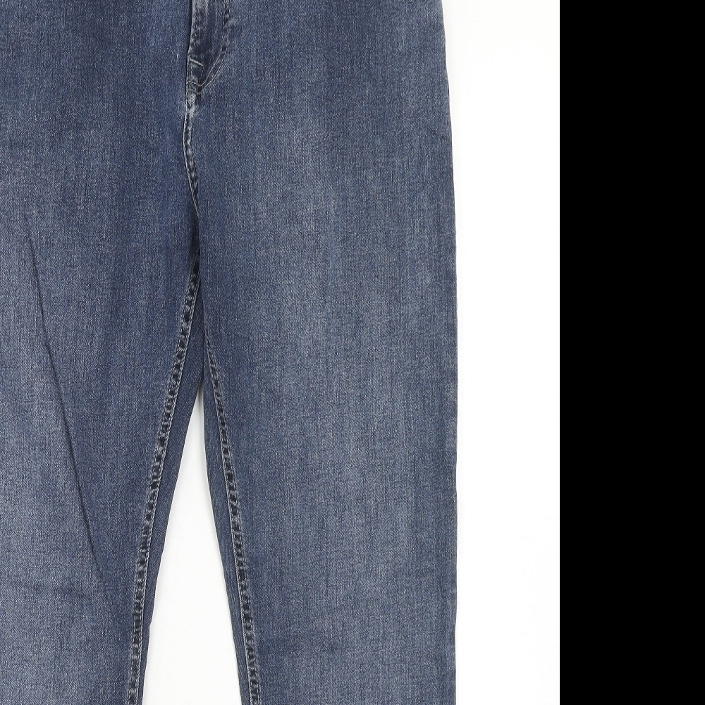 NEXT Mens Blue Cotton Straight Jeans Size 34 in Regular Zip - Short Leg