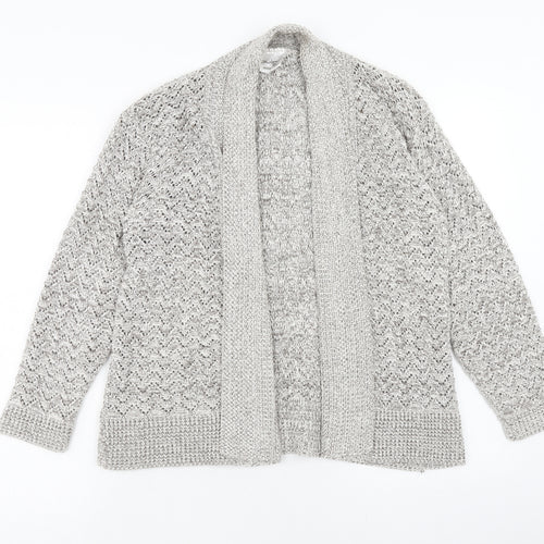 Pulse Womens Brown V-Neck Acrylic Cardigan Jumper Size L - Size L-XL