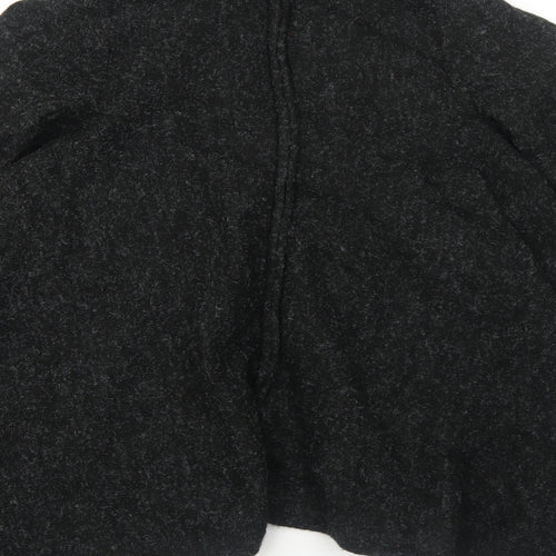 Cream Womens Grey V-Neck Polyester Cardigan Jumper Size S