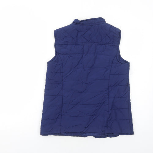 Bonmarché Womens Blue Gilet Jacket Size 10 Zip