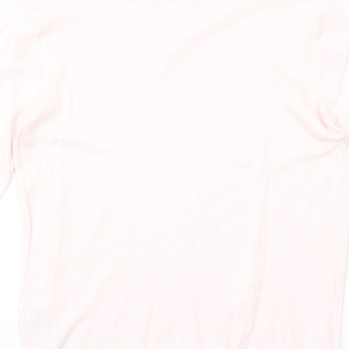 525 america Womens Pink Round Neck Nylon Pullover Jumper Size S