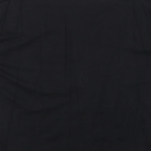 ESMARA Womens Black Cotton Basic Blouse Size L Scoop Neck - Perfect for Every Day