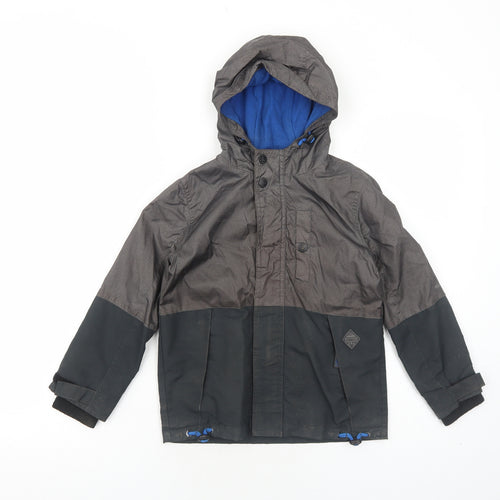 TU Boys Black Jacket Size 5-6 Years Zip