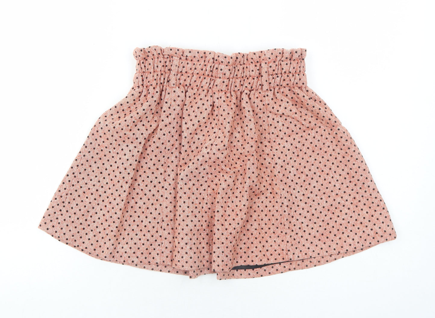 Lily.J London Womens Pink Polka Dot Viscose Skater Skirt One Size
