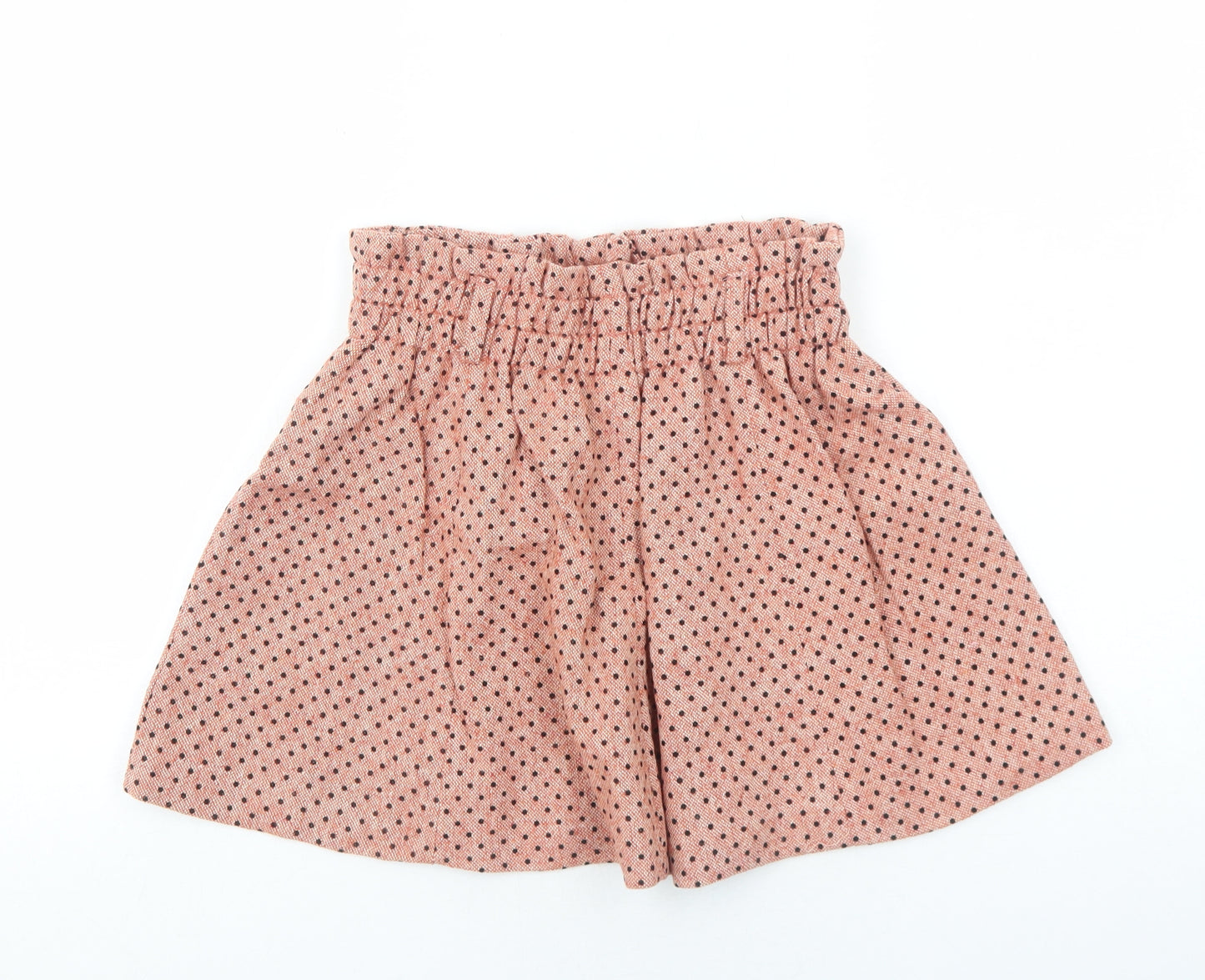 Lily.J London Womens Pink Polka Dot Viscose Skater Skirt One Size