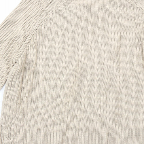 ASOS Womens Beige Round Neck Acrylic Pullover Jumper Size 8