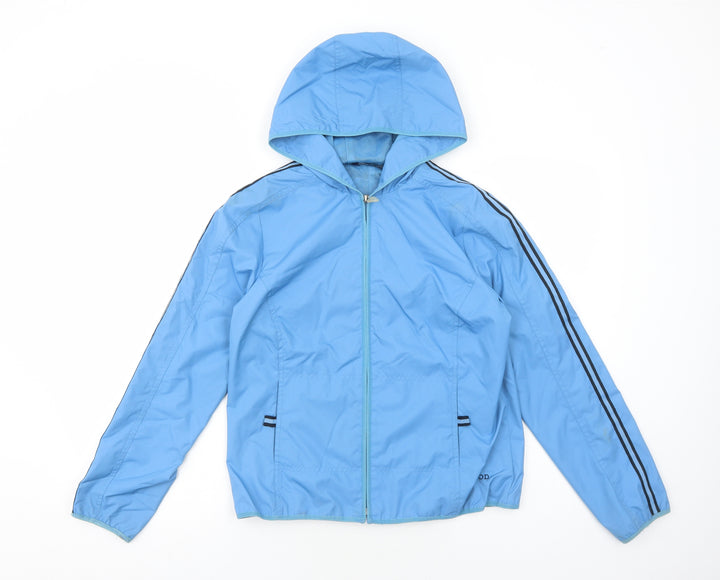 IZOD Womens Blue Jacket Size S Zip