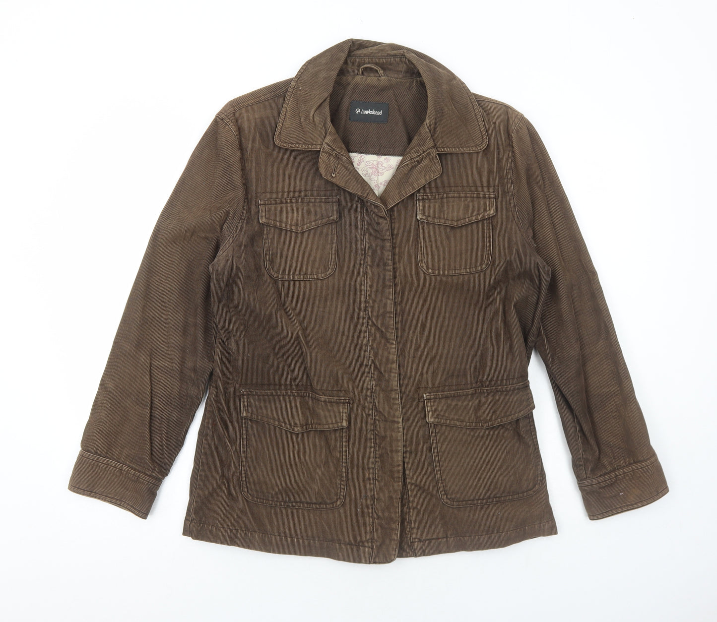 Hawkshead Womens Brown Jacket Size 14 Button
