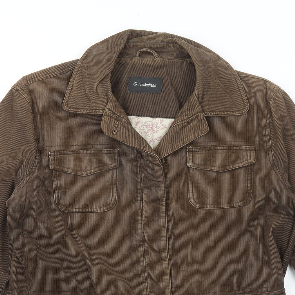 Hawkshead Womens Brown Jacket Size 14 Button