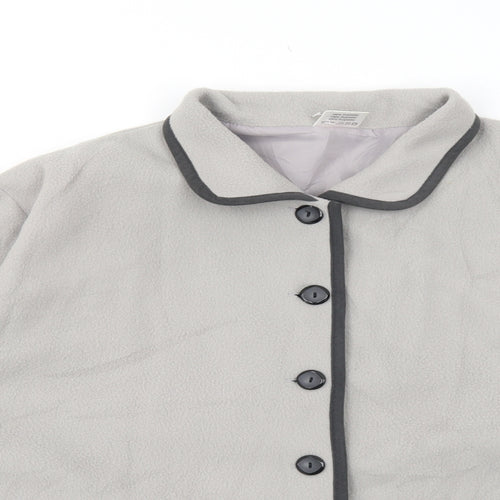 Preworn Womens Grey Jacket Size L Button