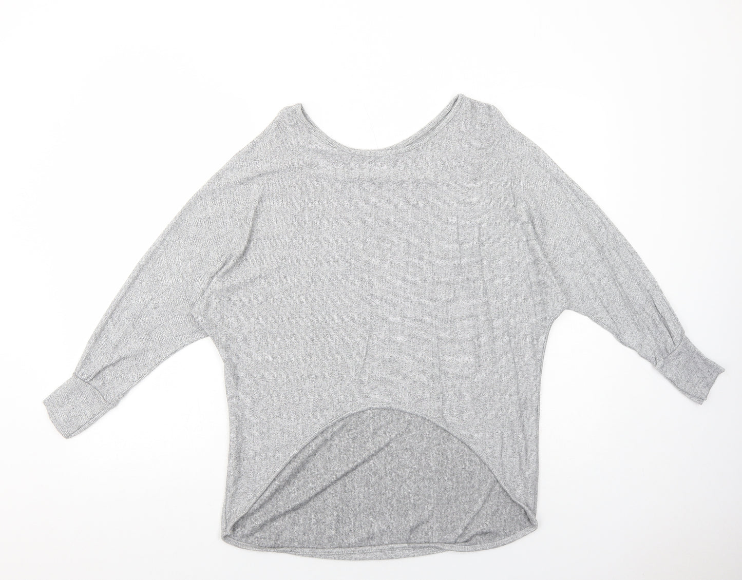 Izabel London Womens Grey Viscose Basic Blouse Size 10 Round Neck