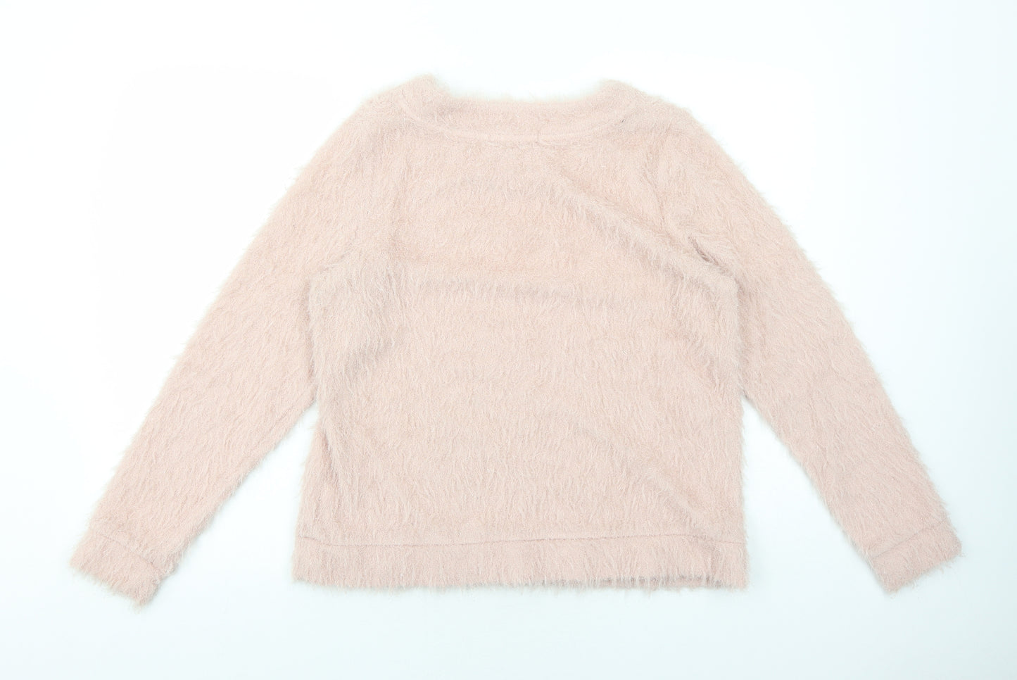 NEXT Womens Pink Boat Neck Polyester Pullover Jumper Size 14