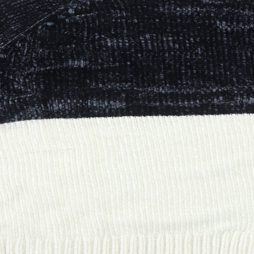 George Womens Black Round Neck Polyester Pullover Jumper Size 14 - Colourblock