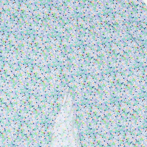 Marks and Spencer Womens Multicoloured Floral Viscose Swing Skirt Size 24