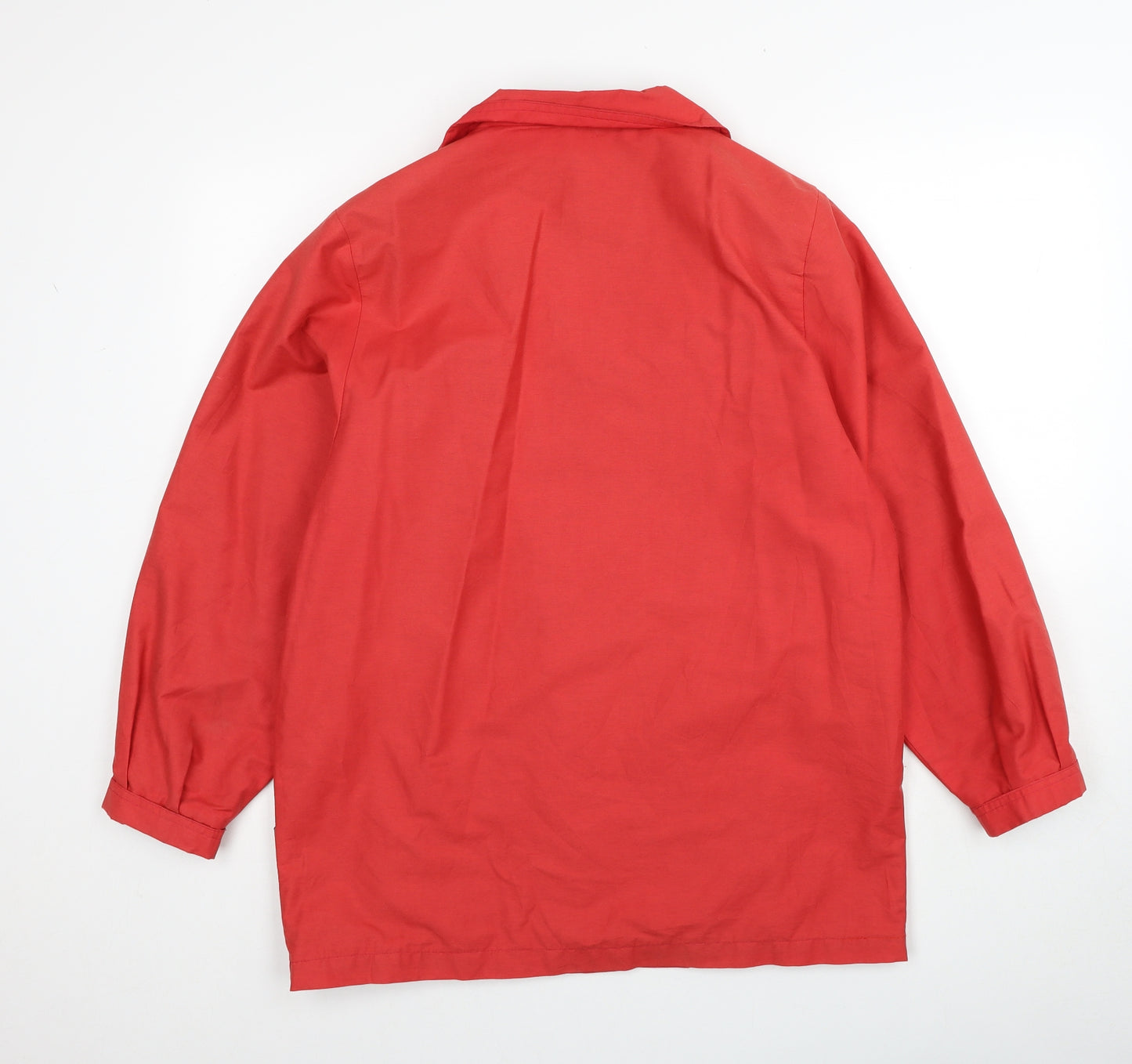 Preworn Womens Red Jacket Size 14 Button
