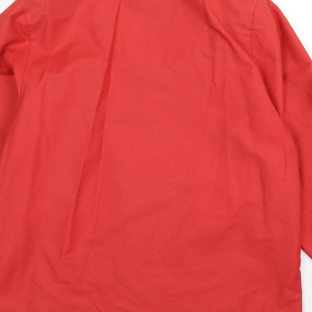 Preworn Womens Red Jacket Size 14 Button