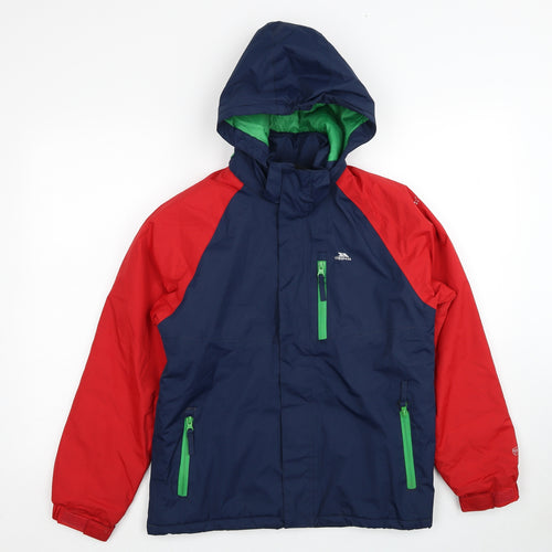 Trespass Boys Blue Windbreaker Jacket Size 11-12 Years Zip