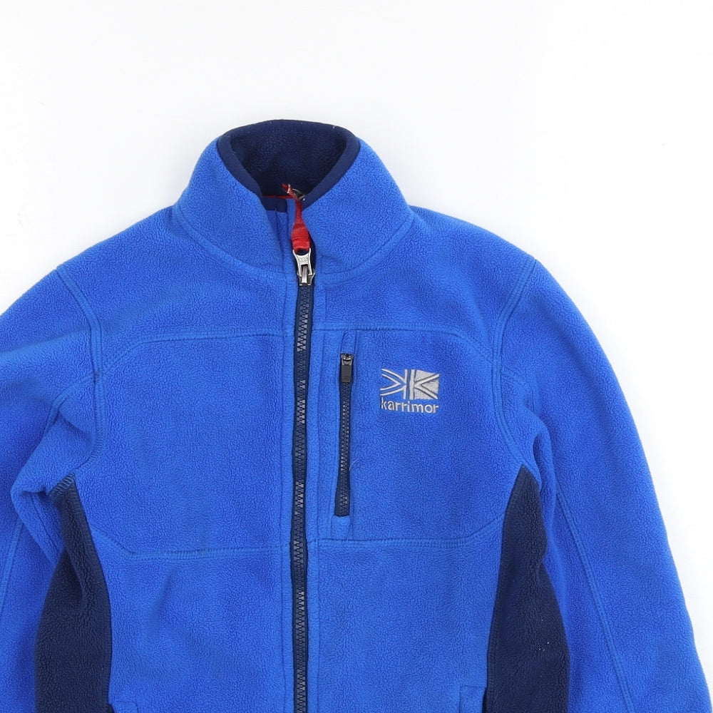 Karrimor Boys Blue Jacket Size 9-10 Years Zip