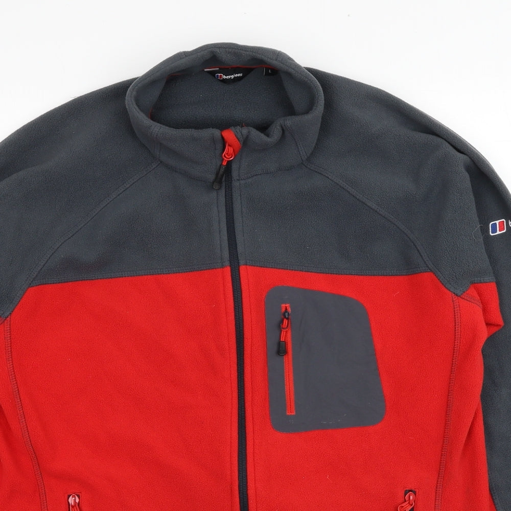 Berghaus Mens Red Jacket Size L Zip