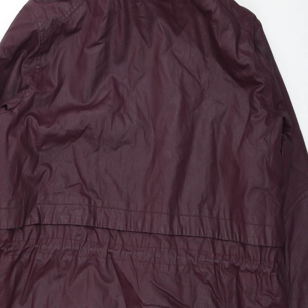 Indigo Womens Red Parka Coat Size 22 Zip