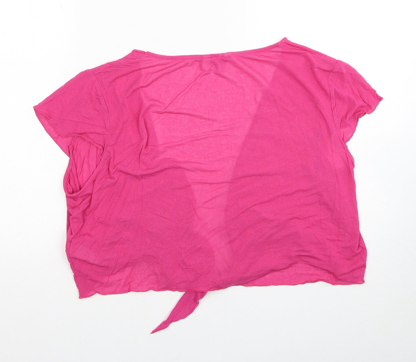 Per Una Womens Pink V-Neck Viscose Cardigan Jumper Size 20