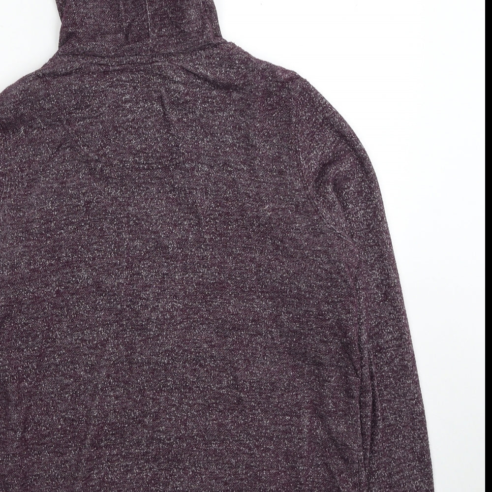 NEXT Womens Purple Cotton Full Zip Hoodie Size 10 Zip