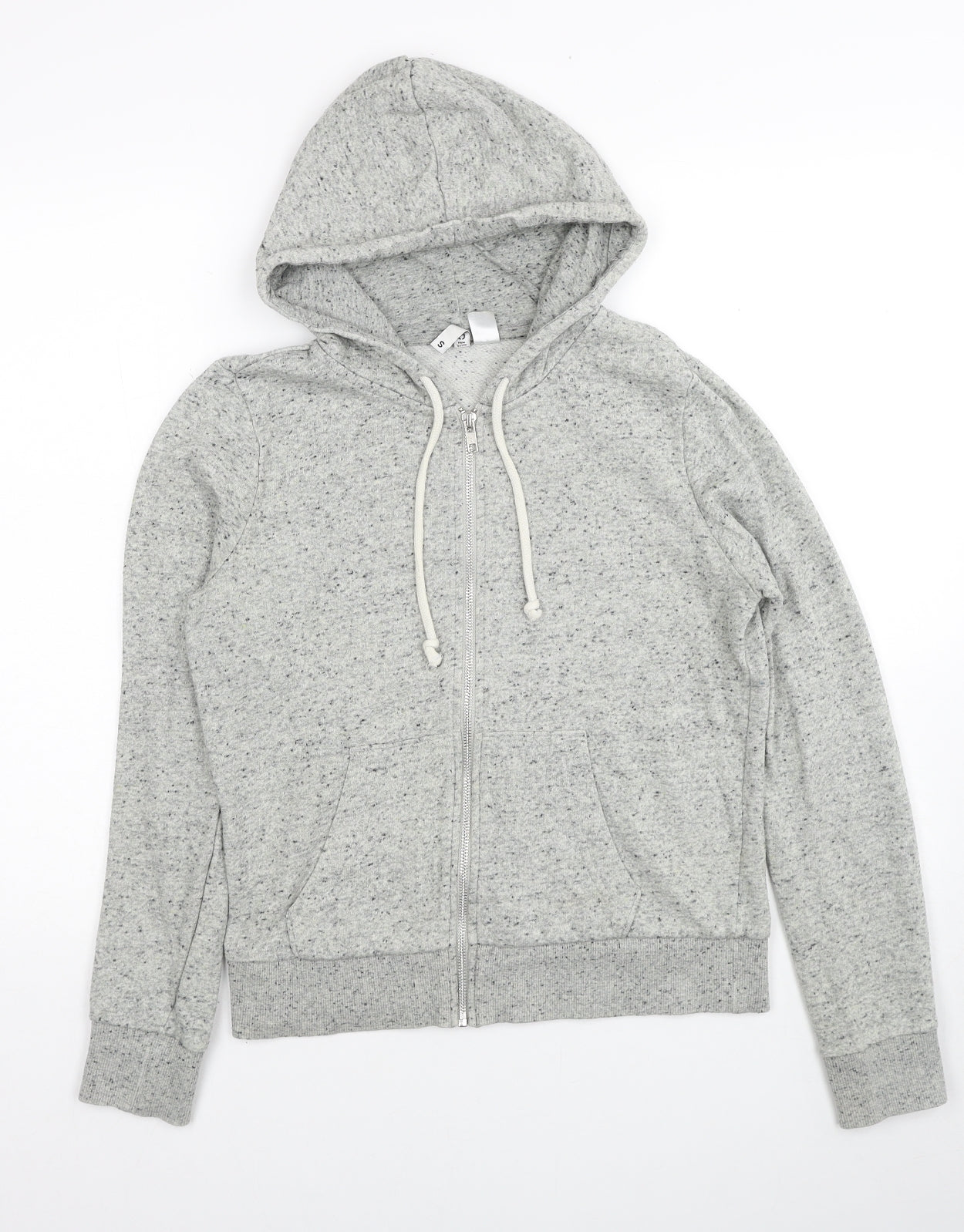Divided by H&M Womens Grey Cotton Full Zip Hoodie Size S Zip