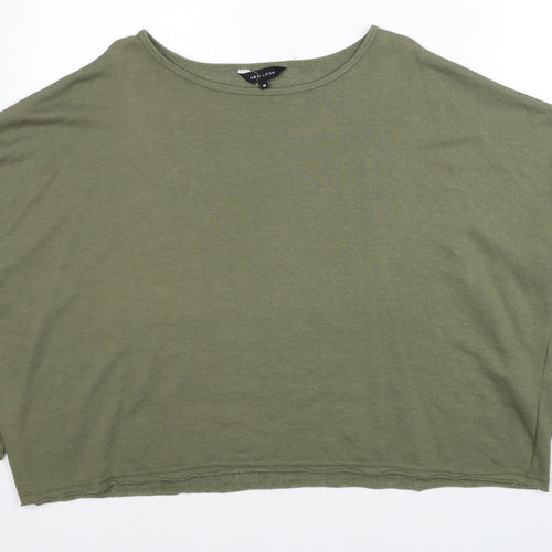 New Look Womens Green Polyester Pullover Sweatshirt Size 18 Pullover