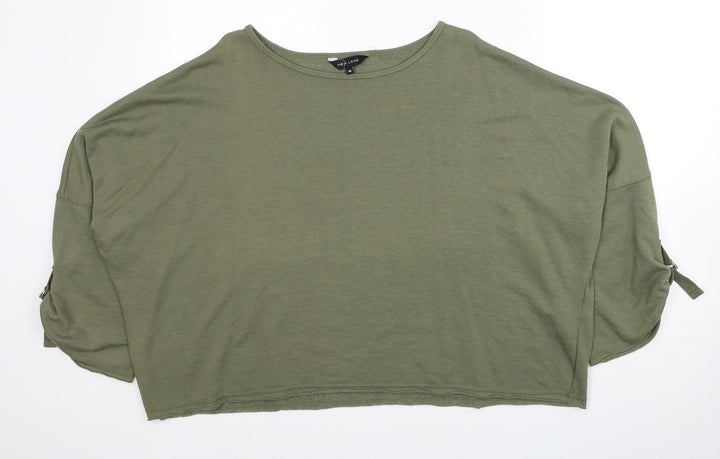 New Look Womens Green Polyester Pullover Sweatshirt Size 18 Pullover