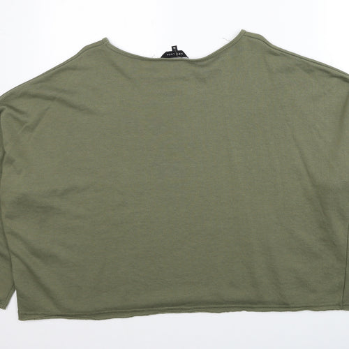 New Look Womens Green Polyester Pullover Sweatshirt Size 18 Pullover