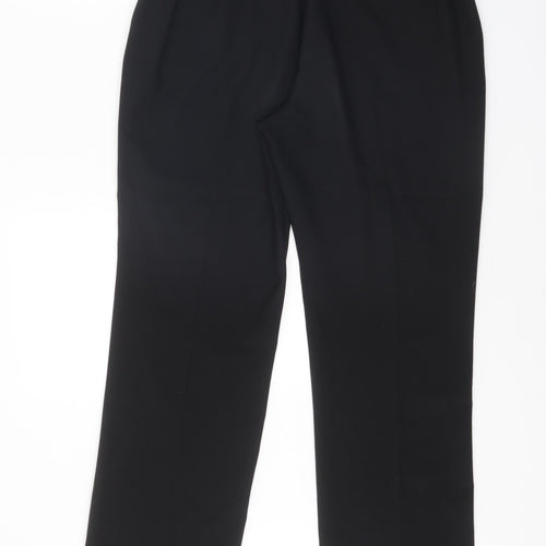 Bonmarché Womens Black Polyester Trousers Size 12 Regular