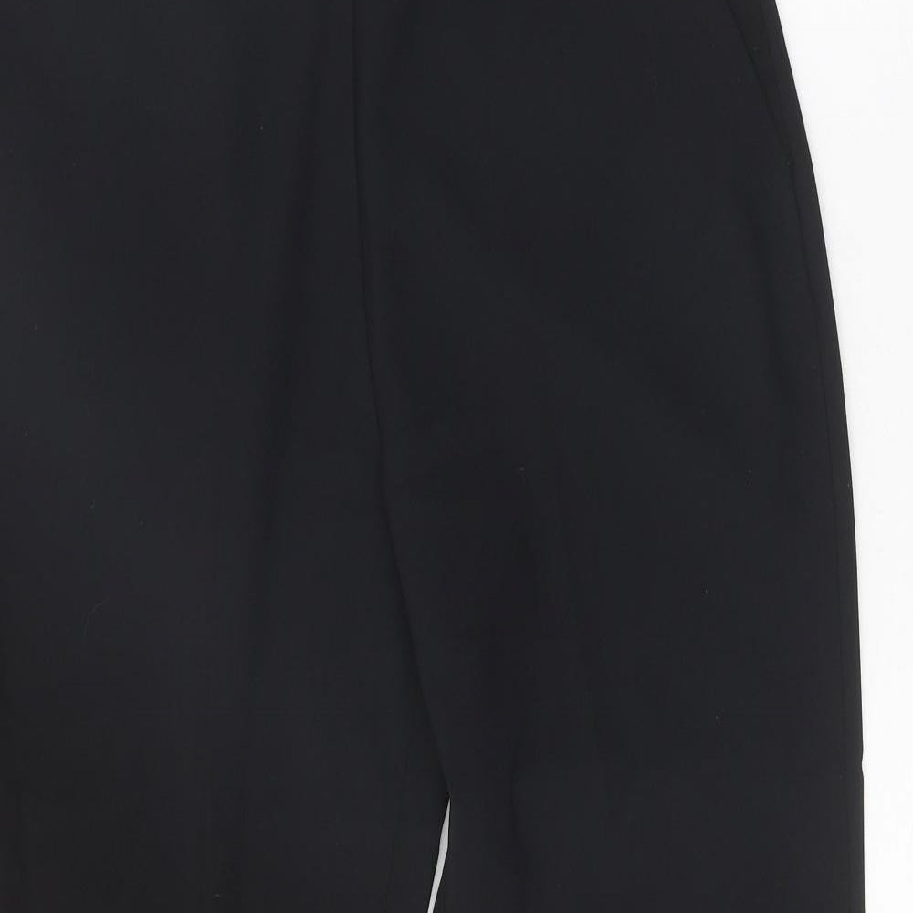 Bonmarché Womens Black Polyester Trousers Size 12 Regular
