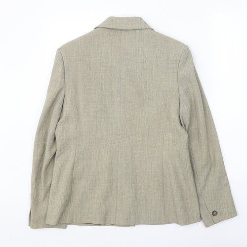 Classics Womens Beige Jacket Size 12 Button