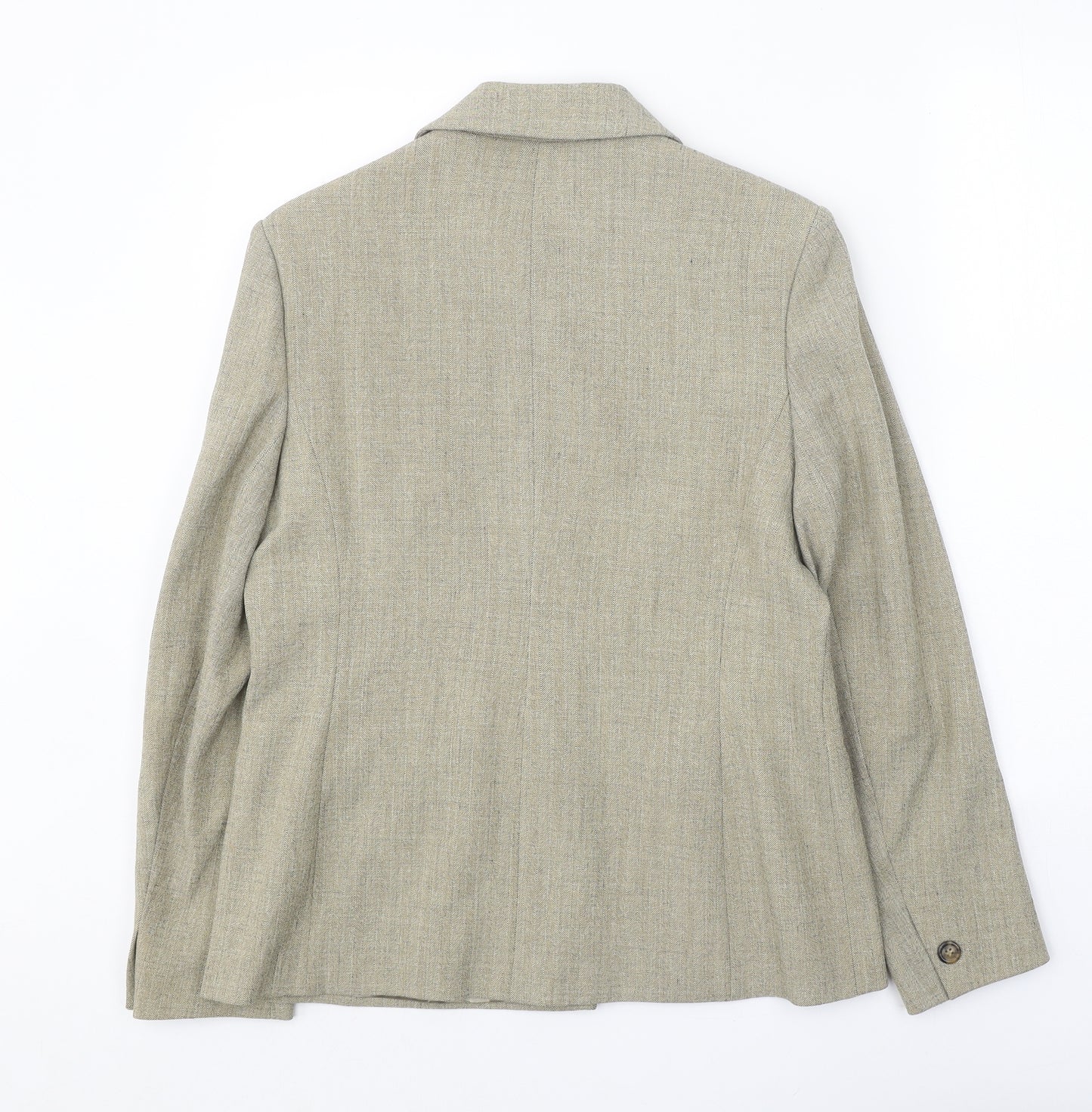 Classics Womens Beige Jacket Size 12 Button