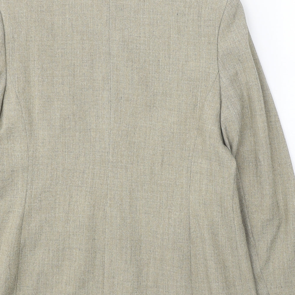 Classics Womens Beige Jacket Size 12 Button