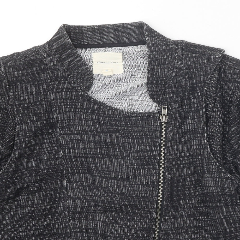 Silence + Noise Womens Black Jacket Size M Zip