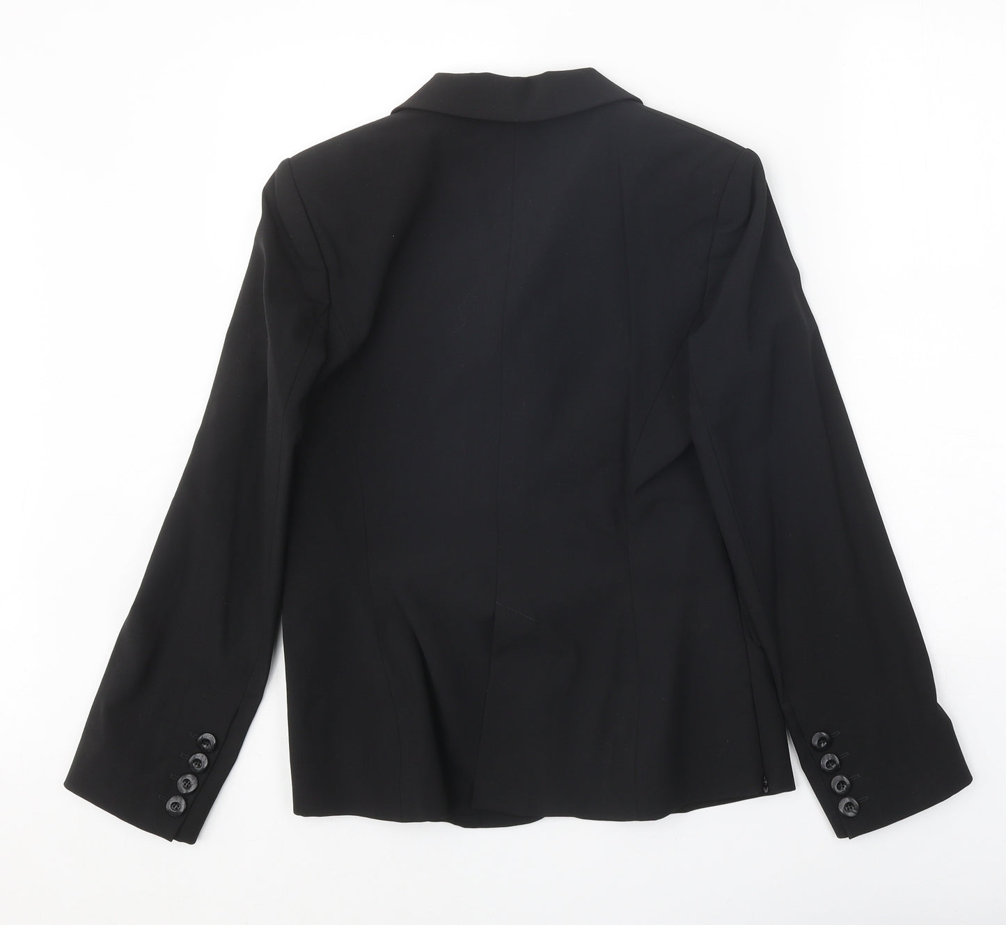 Arabella B Womens Black Polyester Jacket Blazer Size M
