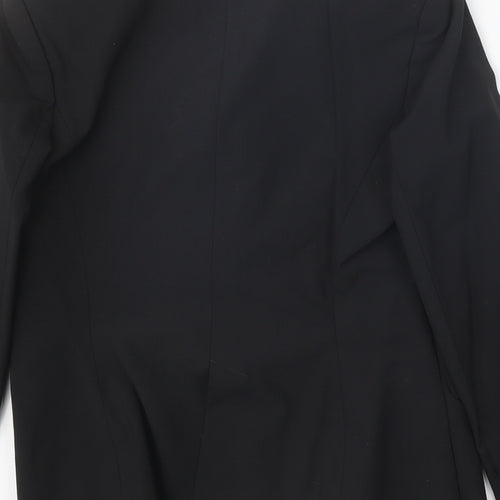 Arabella B Womens Black Polyester Jacket Blazer Size M