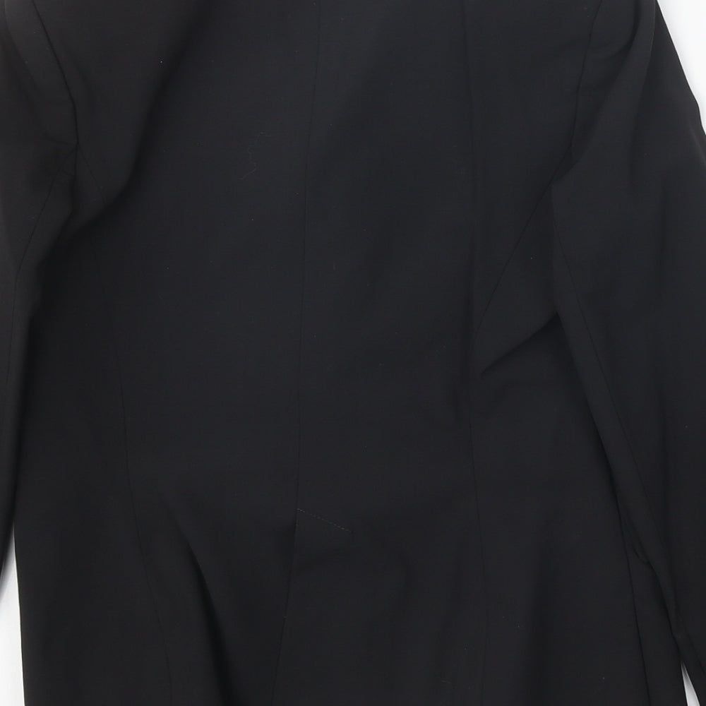 Arabella B Womens Black Polyester Jacket Blazer Size M