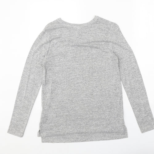 FOREVER 21 Womens Grey Round Neck Acrylic Pullover Jumper Size S