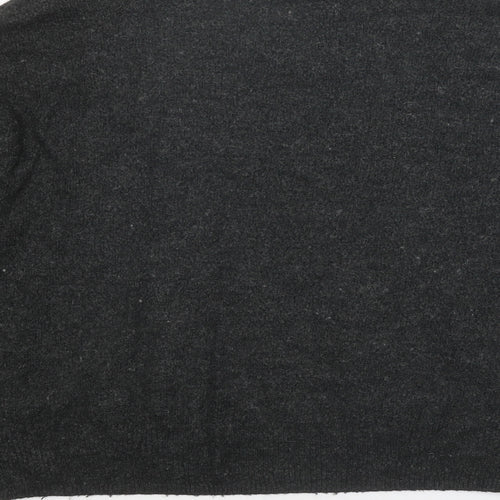 H&M Womens Grey Round Neck Acrylic Pullover Jumper Size XS
