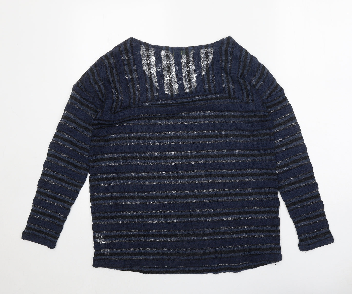 NEXT Womens Blue Round Neck Polyester Pullover Jumper Size 10