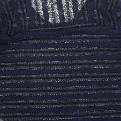 NEXT Womens Blue Round Neck Polyester Pullover Jumper Size 10