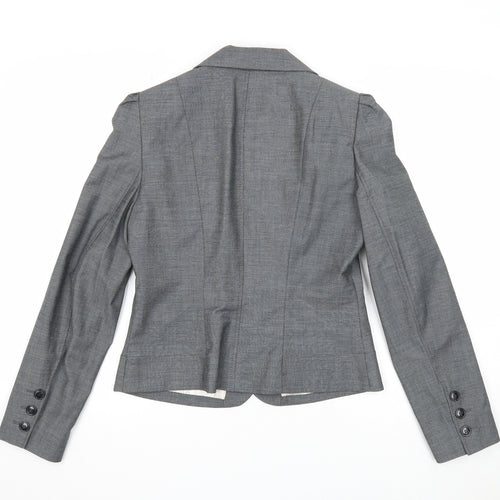 George Womens Grey Jacket Blazer Size 12 Button